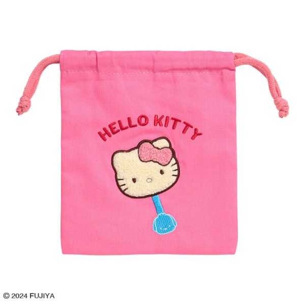 Japan Sanrio - Hello Kitty Sanrio Characters Chocolate Sagara Embroidery Drawstring Bag Fashion