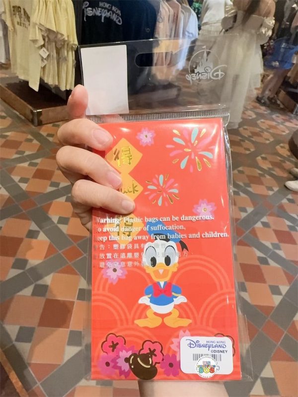 HKDL - Chinese Lunar New Year 2025 Collection x Winnie the Pooh, Stitch, Lotso, Panda Red & Donald Duck Red Pocket Lucky Money Envelop (5 Designs) For Sale