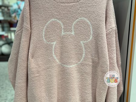 DLR WDW - Mickey Icon Baby Pink Terry Cloth Pullover (Adult) Online Sale