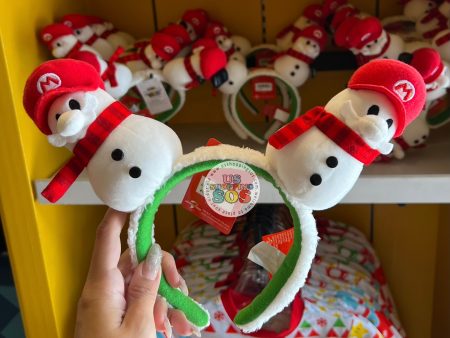 Universal Studios - Super Nintendo World Christmas 2024 - Mario Snowman Headband Sale