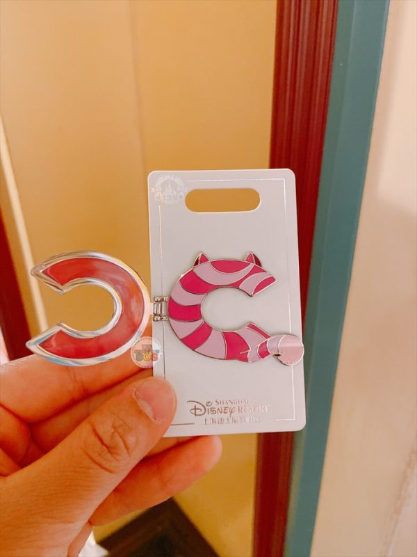 SHDL - Disney Character English Alphabet ‘C’ Cheshire Cat Pin Cheap