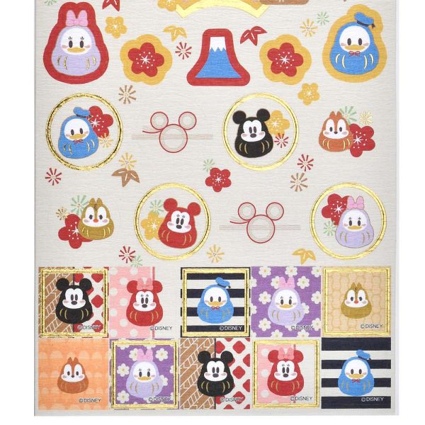 JDS - New Year 2025 - Mickey & Friends Seal Sticker Japanese Paper Style Sticker (Release Date: Dec 6, 2024) on Sale