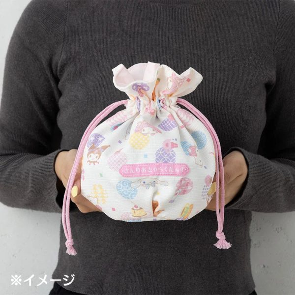 Japan Sanrio - Sanrio Characters Drawstring Bag (Nagoya Pastel) Hot on Sale