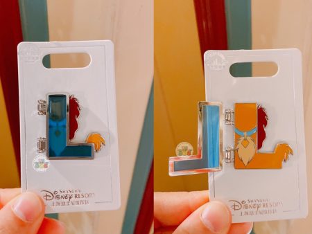 SHDL - Disney Character English Alphabet ‘L’ Lady Pin Fashion