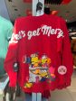 Universal Studios - Despicable Me Minions Christmas - Spirit Jersey “Let’s Get Merry” Red Pullover (Adult) Sale