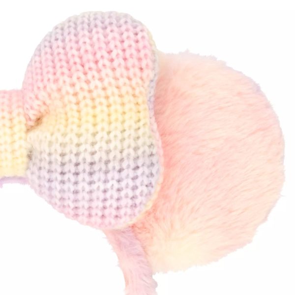 TDR - Minnie Mouse  Knit  Bow and Fluffy Pastel Color Ear Headband (Release Date: Nov 28, 2024) Hot on Sale