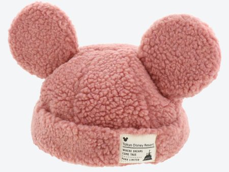 TDR - Fluffy Fluffy Warm Goods x Mickey Mouse Faux Sherpa Hat with Ear (Color: Pink) (Release Date: Oct 26) Fashion