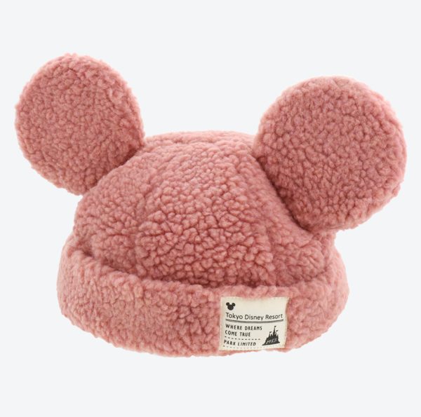 TDR - Fluffy Fluffy Warm Goods x Mickey Mouse Faux Sherpa Hat with Ear (Color: Pink) (Release Date: Oct 26) Fashion