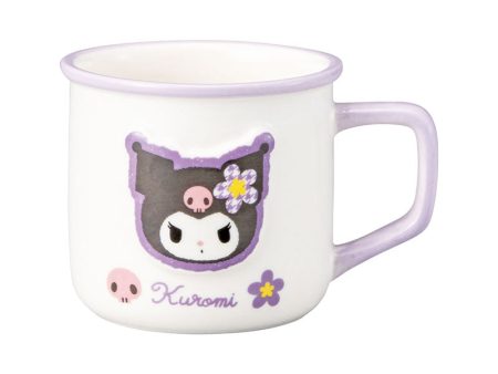 Japan Sanrio - Kuromi Enamel-style Mug For Discount