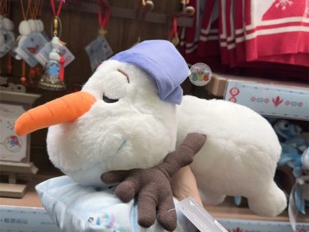 HKDL - World of Frozen Sleeping Olaf & Pillow Plush Toy Discount