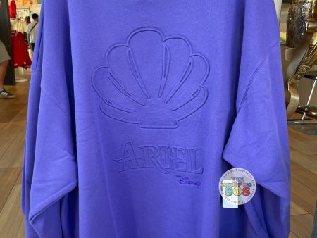 DLR WDW - The Little Mermaid Ariel Shell Embossed Purple Pullover (Adult) Discount