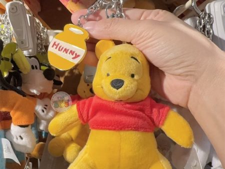 HKDL - Winnie the Pooh Plush Keychain with Button Badge For Cheap