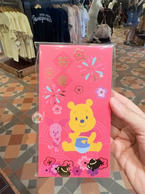 HKDL - Chinese Lunar New Year 2025 Collection x Winnie the Pooh, Stitch, Lotso, Panda Red & Donald Duck Red Pocket Lucky Money Envelop (5 Designs) For Sale