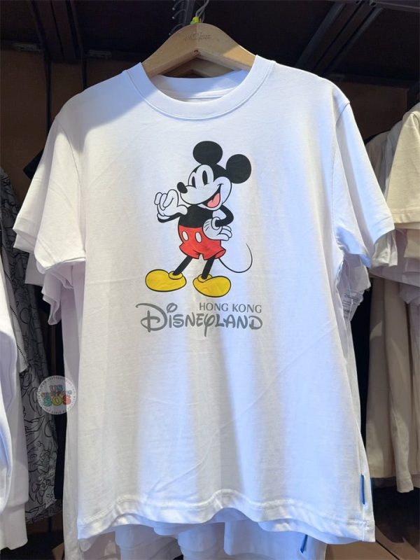 HKDL - Standing Mickey Park Logo Tee For Adults Online Sale