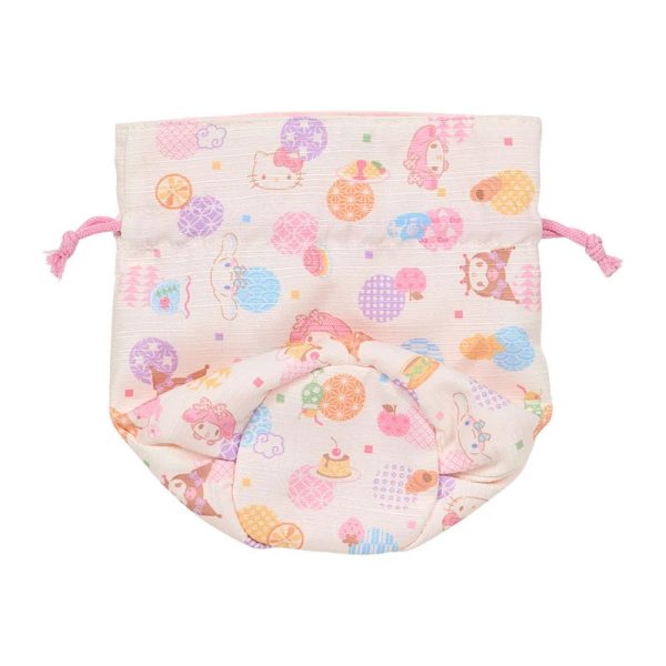 Japan Sanrio - Sanrio Characters Drawstring Bag (Nagoya Pastel) Hot on Sale