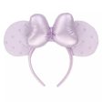 TDR - Minnie Mouse   Diamond Embossed  Ear Headband Color: Purple (Release Date: Nov 28, 2024) Fashion