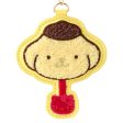 Japan Sanrio - Pompompurin Sanrio Characters Chocolate Sagara Embroidery Keychain Online now