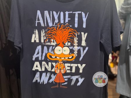 DLR WDW - Inside Out - Anxiety Dark Navy Graphic Tee For Cheap