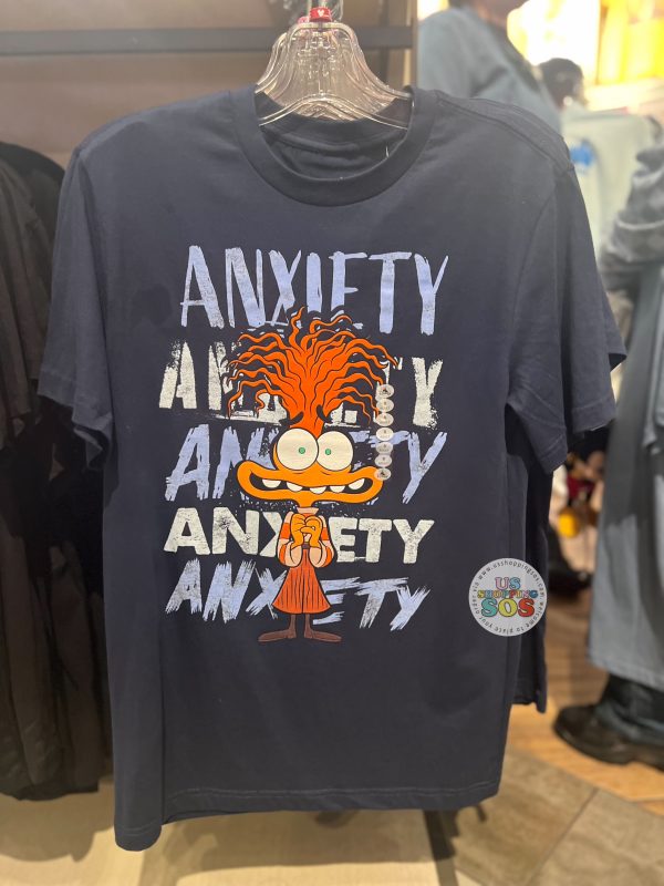 DLR WDW - Inside Out - Anxiety Dark Navy Graphic Tee For Cheap