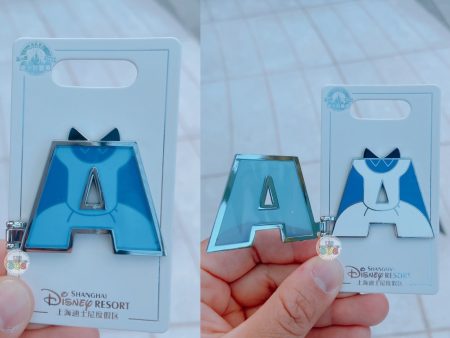 SHDL - Disney Character English Alphabet ‘A’ Alice Pin For Sale