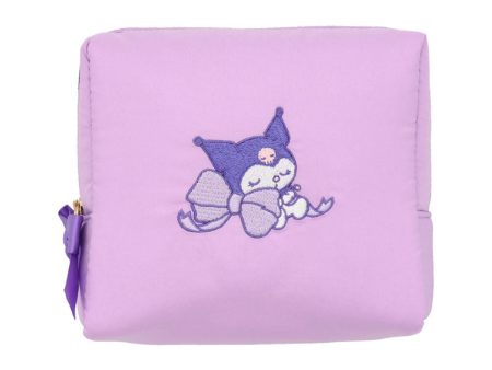 Japan Sanrio - Kuromi Cosmetic Pouch (Cushion Ribbon) on Sale