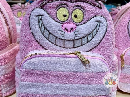 DLR WDW - Alice in Wonderland - Loungefly Cheshire Cat Pastel Fuzzy Chenille Backpack For Discount