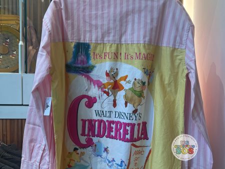 DLR WDW - Cinderella Retro Print Button Up Shirt (Adult) Discount