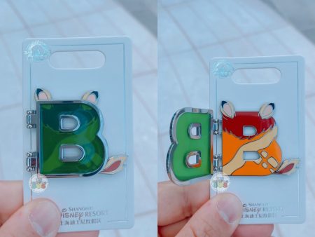 SHDL - Disney Character English Alphabet ‘B’ Bambi Pin on Sale