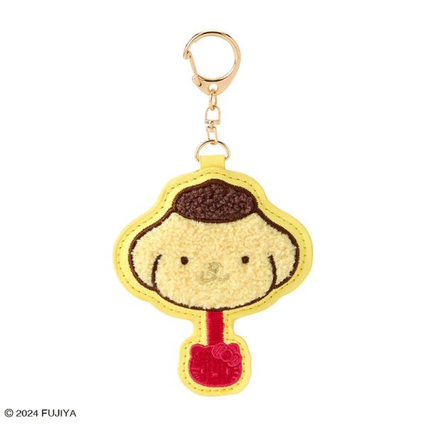 Japan Sanrio - Pompompurin Sanrio Characters Chocolate Sagara Embroidery Keychain Online now