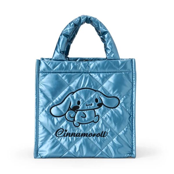 Japan Sanrio - Cinnamoroll Metallic Quilted Cube Bag Fashion