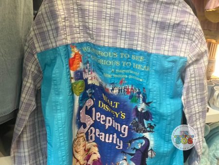 DLR WDW - Sleeping Beauty Princess Aurora Retro Print Button Up Shirt (Adult) Fashion