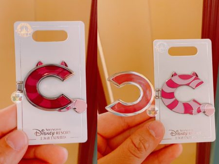 SHDL - Disney Character English Alphabet ‘C’ Cheshire Cat Pin Cheap