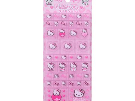 Japan Sanrio - Hello Kitty 90s Tile Sticker (Leopard) Pink Hot on Sale