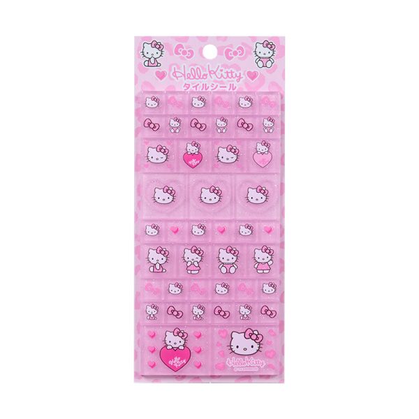 Japan Sanrio - Hello Kitty 90s Tile Sticker (Leopard) Pink Hot on Sale