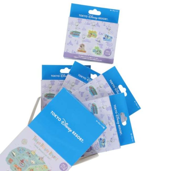 TDR - Tokyo Disney Resort  Park Map Motif  3rd Edition Collection - Mystery Keychain Full Box Set For Sale