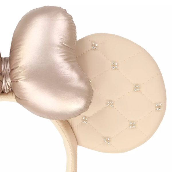 TDR - Minnie Mouse   Diamond Embossed  Ear Headband Color: Gold (Release Date: Nov 28, 2024) Supply