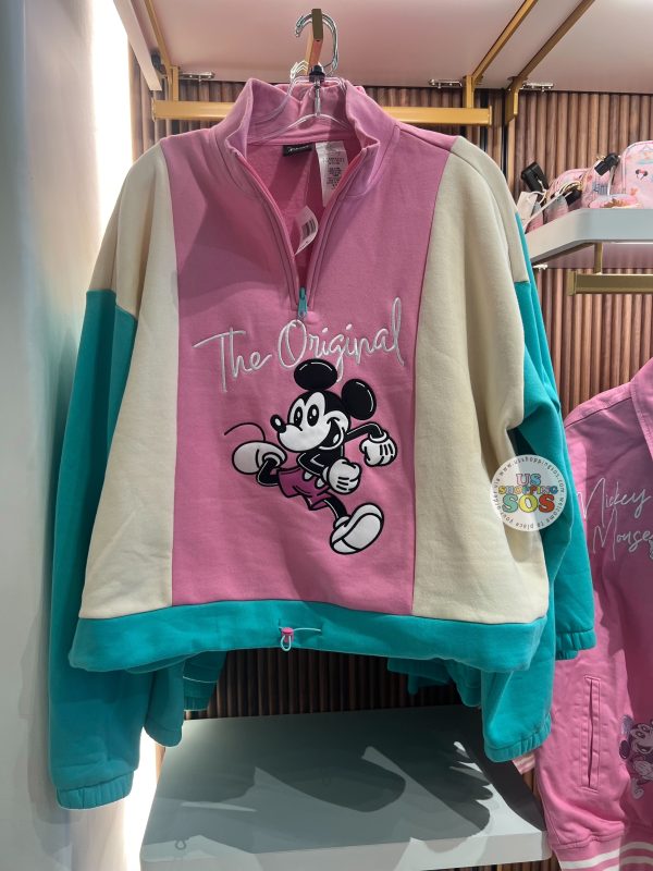 DLR WDW - Her Universe The Original Mickey Pink Cream Teal Pullover (Adult) Online