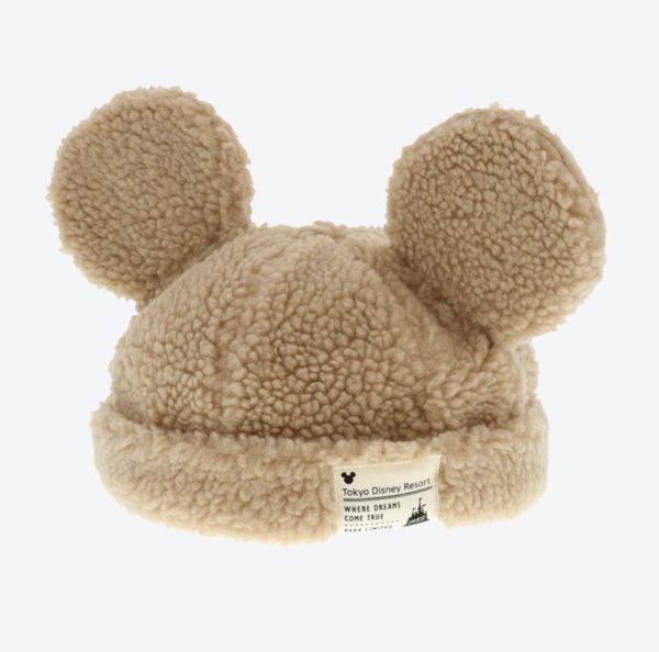 TDR - Fluffy Fluffy Cute Gentle Colors x Mickey Mouse Fluffy Hat with Ears (Color: Brown) Supply