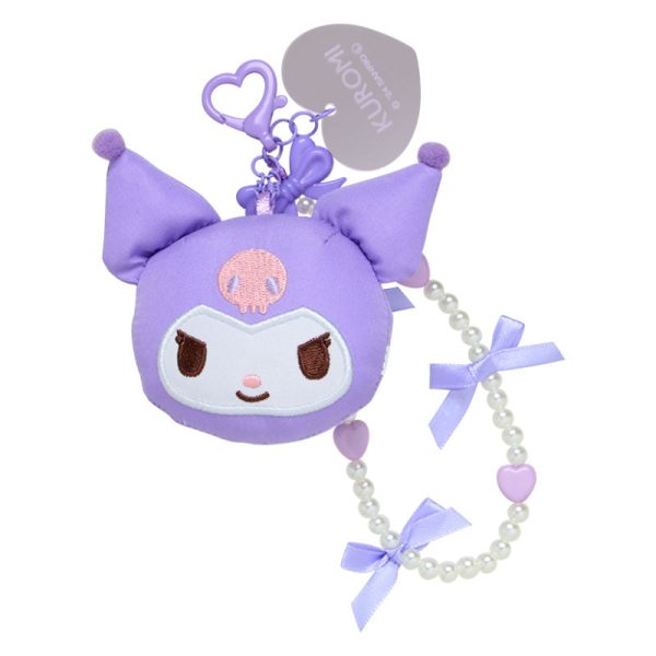 Japan Sanrio - Kuromi Bead Strap with Mascot (Cushion Ribbon) Online