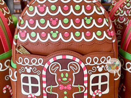 DLR WDW - Christmas 2024 - Loungefly Mickey Gingerbread House Backpack Sale