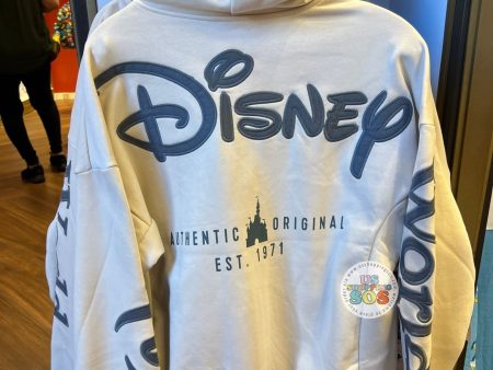 DLR WDW - Castle Authentic Original Est Pearl Grey Hoodie Jacket (Adult) For Cheap