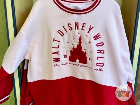 DLR WDW - Christmas 2024 - Park Castle Red & Cream Pullover (Adult) For Cheap