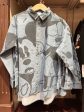 HKDL -  Mickey Mouse All Over Print Denim Shirt for Adults Online Hot Sale