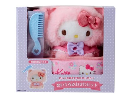 Japan Sanrio -Helllo Kitty Plush Toy Care Set (Kitten) Sale