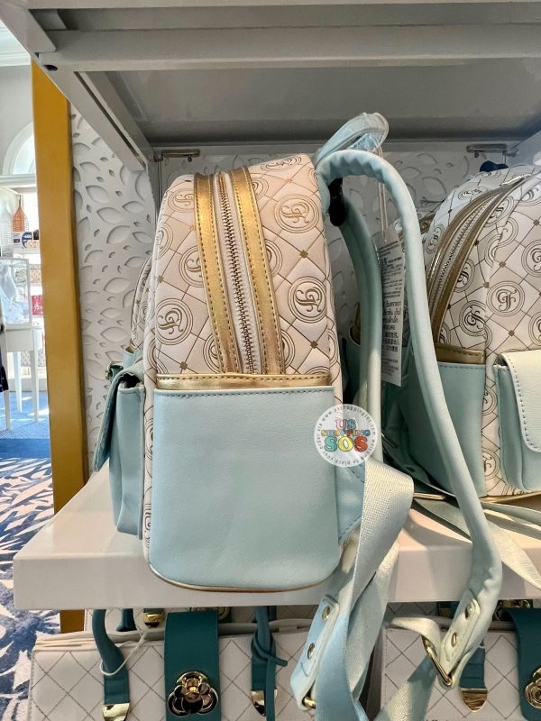 WDW - Disney’s Grand Floridian Resort & Spa - Loungefly Clear Blue Logo Backpack For Cheap