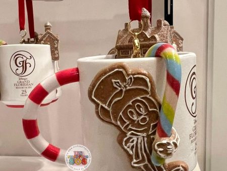 WDW - Disney’s Grand Floridian Resort & Spa - Mickey Gingerbread & Hot Cocoa Mug Ornament Online now