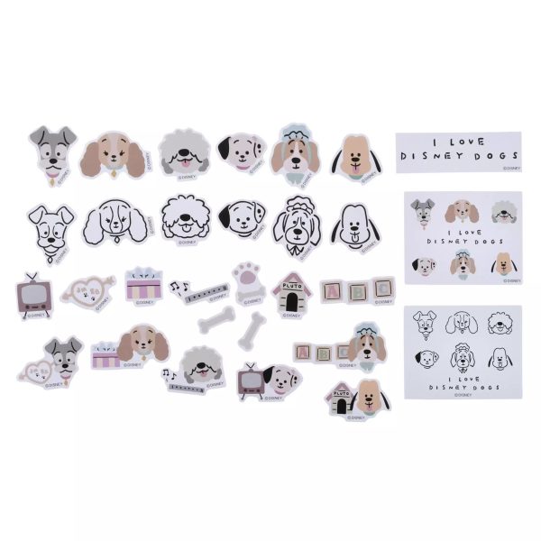 JDS - Sticker Collection x Cute Disney Dog Flake Stickers with Case Set (Release Date: Sept 27, 2024) Fashion