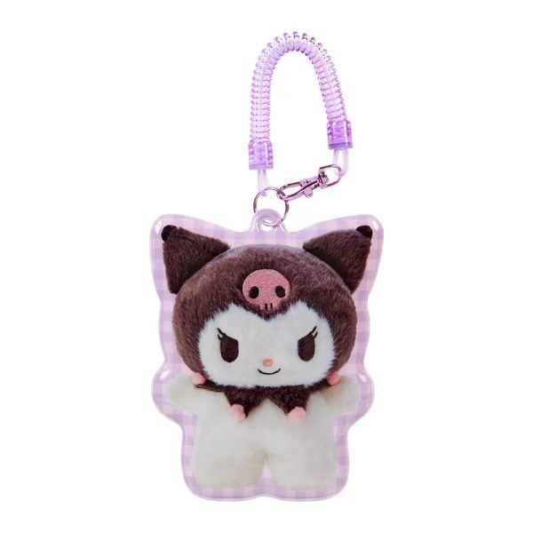 Japan Sanrio - Kuromi Character-Shaped Pass Case (Pitatto Friends Photo Design) For Cheap