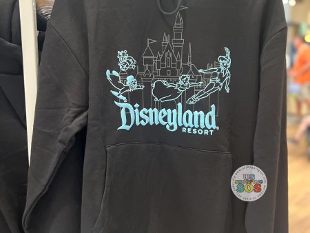 DLR - Peter Pan & Friends  Disneyland Resort  Black Hoodie Pullover (Adult) Discount