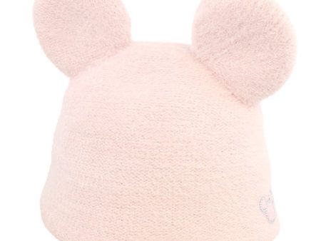 TDR Mickey & Minnie Mouse Fluffy & Warm 2024 Collection x Mickey Mouse Shaped Knitted Beanie for Aduls Color: Pink (Release Date: Oct 31, 2024) on Sale